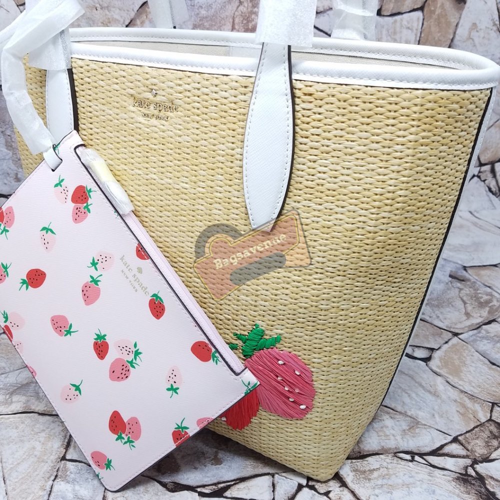 Small Tote Picnic In The Park Natural Kate Spade With Wristlet Beige - Picture 7 of 16